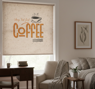 Estore de rolo para cozinha frase vintage bonita - TenStickers