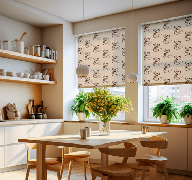 Estore de rolo cozinha ilustração para amantes de café - TenStickers