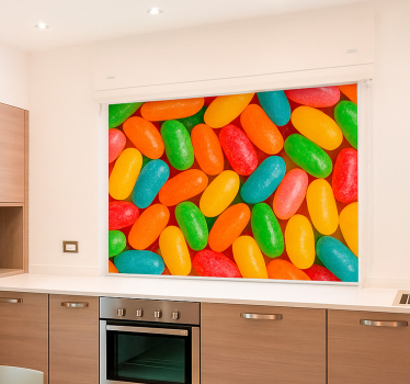 Estore de rolo para cozinha jujubas coloridas - TenStickers