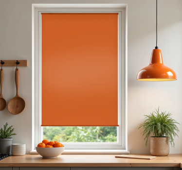 Estore de rolo para cozinha laranja cítrica - TenStickers