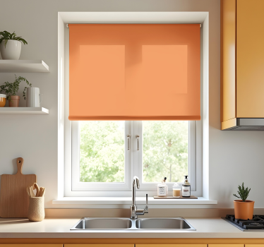 Estore de rolo para cozinha laranja monocolor - TenStickers
