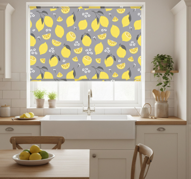 Estore de rolo para cozinha limão tropical - TenStickers