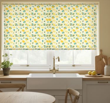 Estore de rolo para cozinha limões engraçados - TenStickers