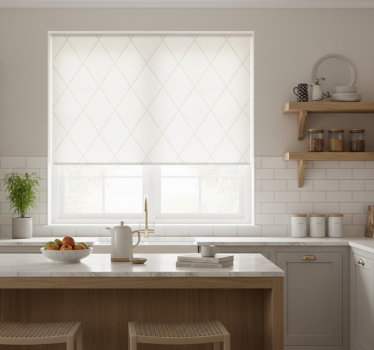 Estore de rolo para cozinha losangos elegantes - TenStickers