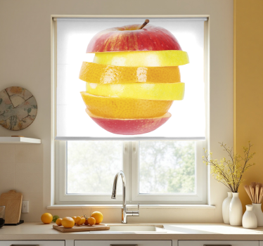 Estore de rolo para cozinha maçã cortada - TenStickers