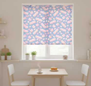Estore de rolo para cozinha marshmallow - TenStickers