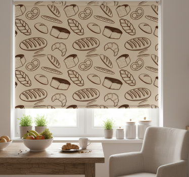 Estore de rolo para cozinha padaria sem emendas - TenStickers