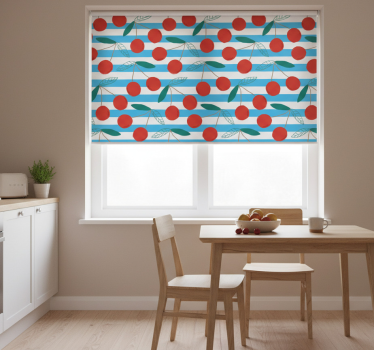 Estore de rolo para cozinha padrão abstrato de frutas - TenStickers