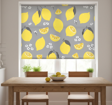 Estore de rolo para cozinha padrão cítrico - TenStickers