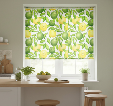 Estore de rolo para cozinha padrão de frutas cítricas - TenStickers