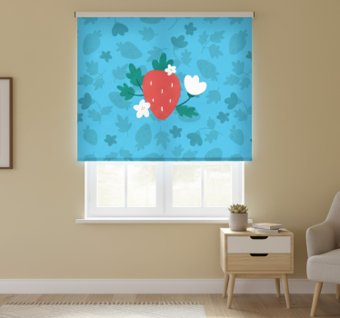 Estore de rolo para cozinha padrão de frutas e flores - TenStickers