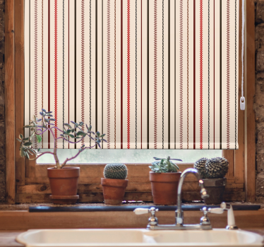 Estore de rolo para cozinha padrão de listras texturizadas - TenStickers