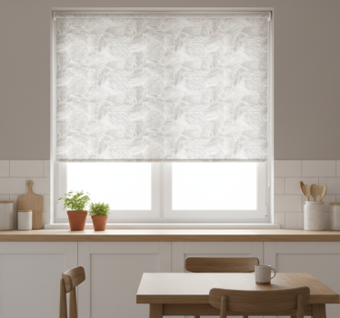 Estore de rolo para cozinha padrão hexagonal mármore dourado - TenStickers