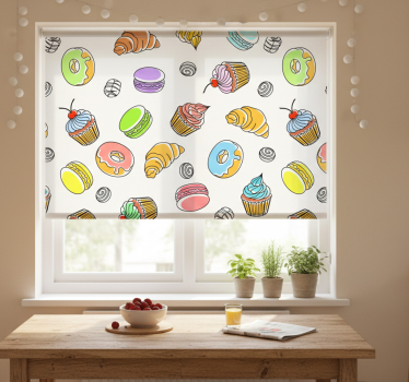 Estore de rolo para cozinha para deliciosos doces - TenStickers