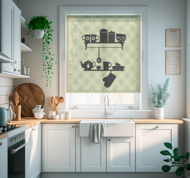 Estore de rolo cozinha prateleiras de cozinha - TenStickers