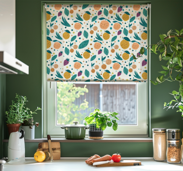 Estore de rolo para cozinha sabores de frutas - TenStickers