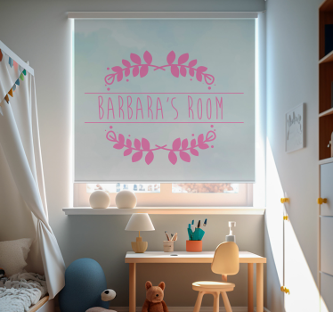 Estore de rolo infantil nome Personalizado Sala - TenStickers