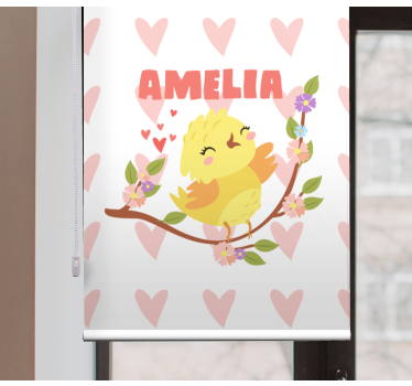 Estore de rolo personalizável design de pássaro fofo - TenStickers