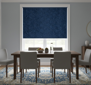 Estore de rolo sala de jantar azul glamour sutil - TenStickers