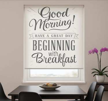 Estore de rolo sala de jantar bom dia café da manhã - TenStickers