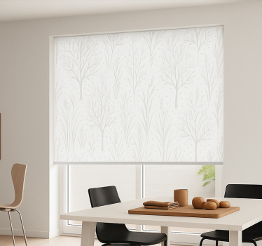 Estore de rolo sala de jantar branco clássico opaco - TenStickers