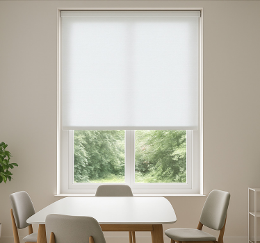 Estore de rolo sala de jantar branco perolado semitranslúcido - TenStickers