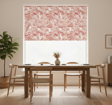 Estore de rolo sala de jantar cogumelos na cor bege - TenStickers