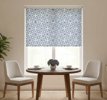 Estore de rolo sala de jantar diamantes de juta artesanal - TenStickers