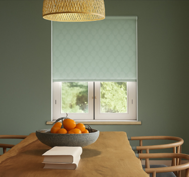 Estore de rolo sala de jantar diamantes verde menta - TenStickers