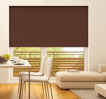 Estore de rolo sala de jantar efeito bambu marrom chocolate - TenStickers