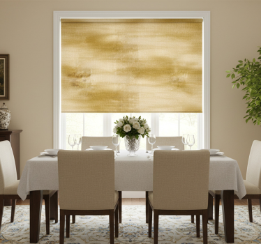 Estore de rolo sala de jantar efeito dourado - TenStickers