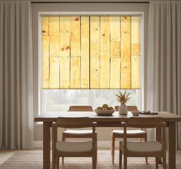 Estore de rolo sala de jantar piso avermelhado - TenStickers