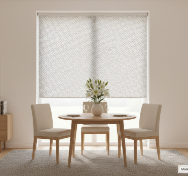 Estore de rolo sala de jantar torcedor branco moderno - TenStickers