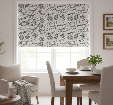 Estore de rolo sala de jantar tradição italiana com café - TenStickers