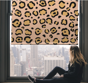 Estore de rolo animais variados motivo de pele de leopardo - TenStickers