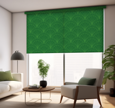 Estore de rolo verde art deco - TenStickers