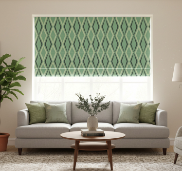 Estore de rolo vintage diamantes verdes dos anos 30 - TenStickers