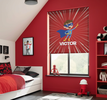 Estore de rolo personalizável super garoto - TenStickers