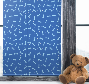 Estores de rolo de animais padrão de osso de cachorro - TenStickers