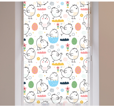 Estores de rolo de animais pintinhos simples - TenStickers