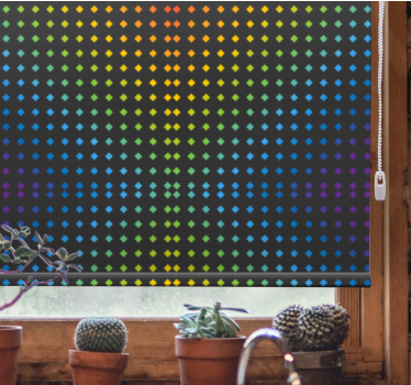Fundo do mosaico do arco-íris com cores e cortinas - TenStickers