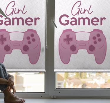 Garota gamer geek rosa estor - TenStickers
