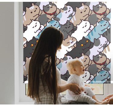 Gatos fofos dormindo crianças estors - TenStickers