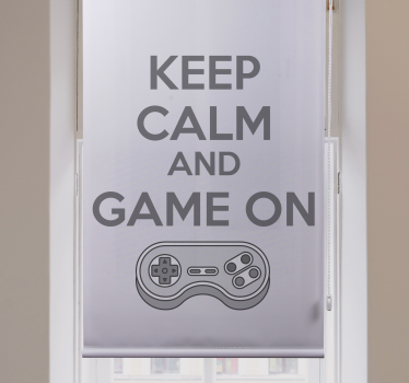Mantenha a calma e jogue o geek blind - TenStickers