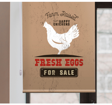 Ovos frescos frango branco estor animal - TenStickers
