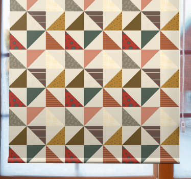 Patchwork geométrico mais estor vintage - TenStickers