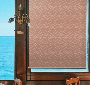 Terracota padrão retangular mais cortinas vintage - TenStickers