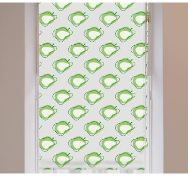 Verde moderno maçãs cortina de rolo de frutas e vegetais - TenStickers