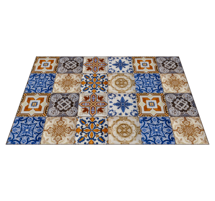 Individuais de mesa originais hidráulica multicolorida - TenStickers