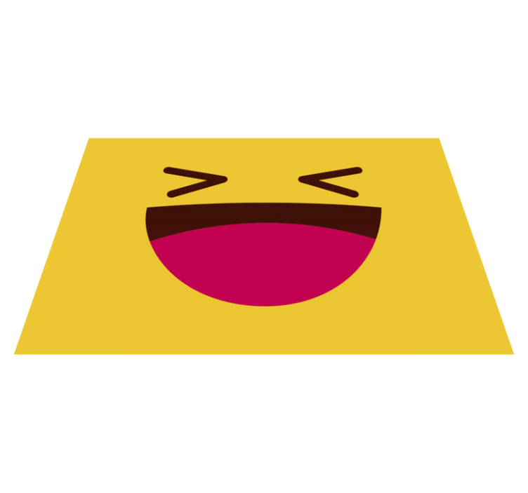 Individuais de mesa infantis emoji rindo - TenStickers